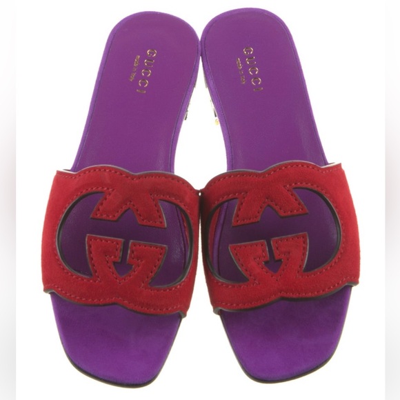 Gucci Suede Sandals - Picture 1 of 6